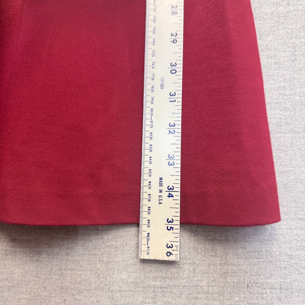 Original Penguin Womens Burgundy Fit & Flare Dress Sleeveless‎ Size 4 - Picture 9 of 9